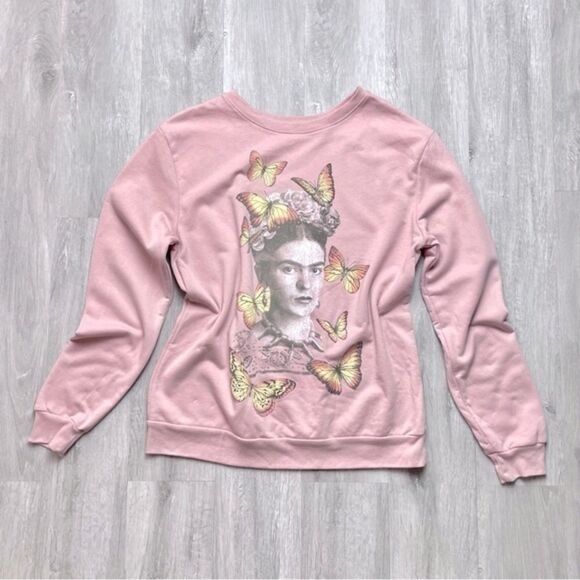 Frida Kahlo Pink Sweatshirt S - Picture 1 of 2